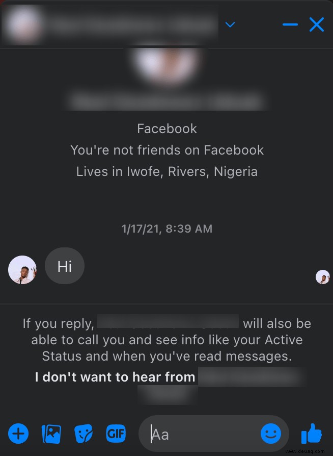 So zeigen Sie Nachrichtenanfragen auf Facebook Messenger an