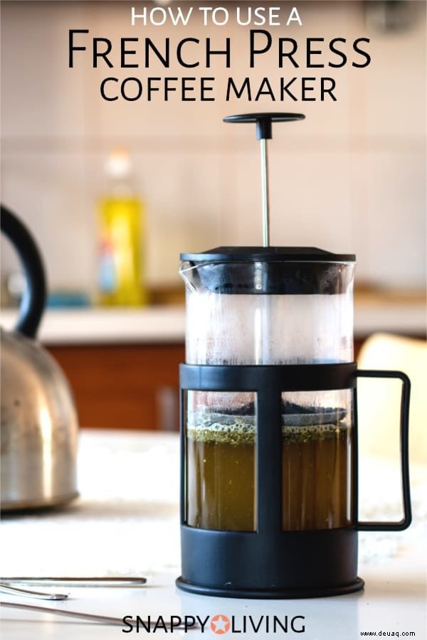 So verwenden Sie eine French-Press-Kaffeemaschine 