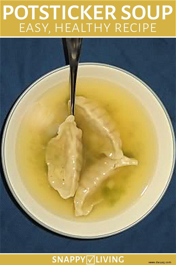 Rezept für Potsticker-Suppe 