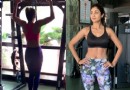 Shilpa Shetty Kundra demonstriert eine neue Form des Klimmzugs, die den Rücken stärkt 