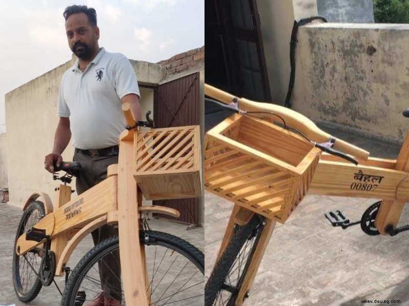 Made in India:Der Punjab-Mann stellt ein Fahrrad aus Holz her und macht Platz für umweltfreundliche Fitness 