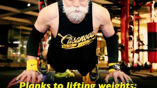 Von Planken bis Gewichtheben:Dieser 75-jährige vegane Fitness-Influencer ist Ihre neueste Inspiration! 