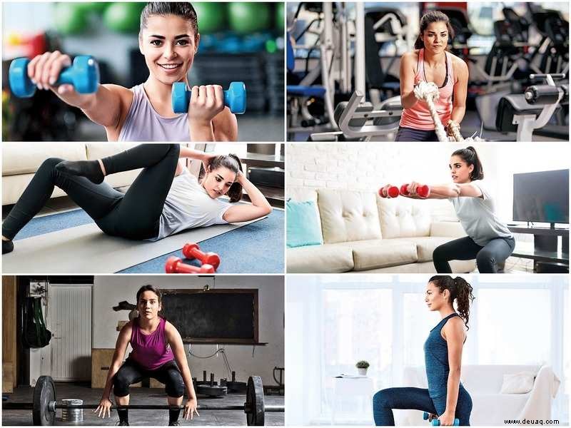 Sechs Gewichtheberübungen für Frauen, um ihren Körper zu formen 