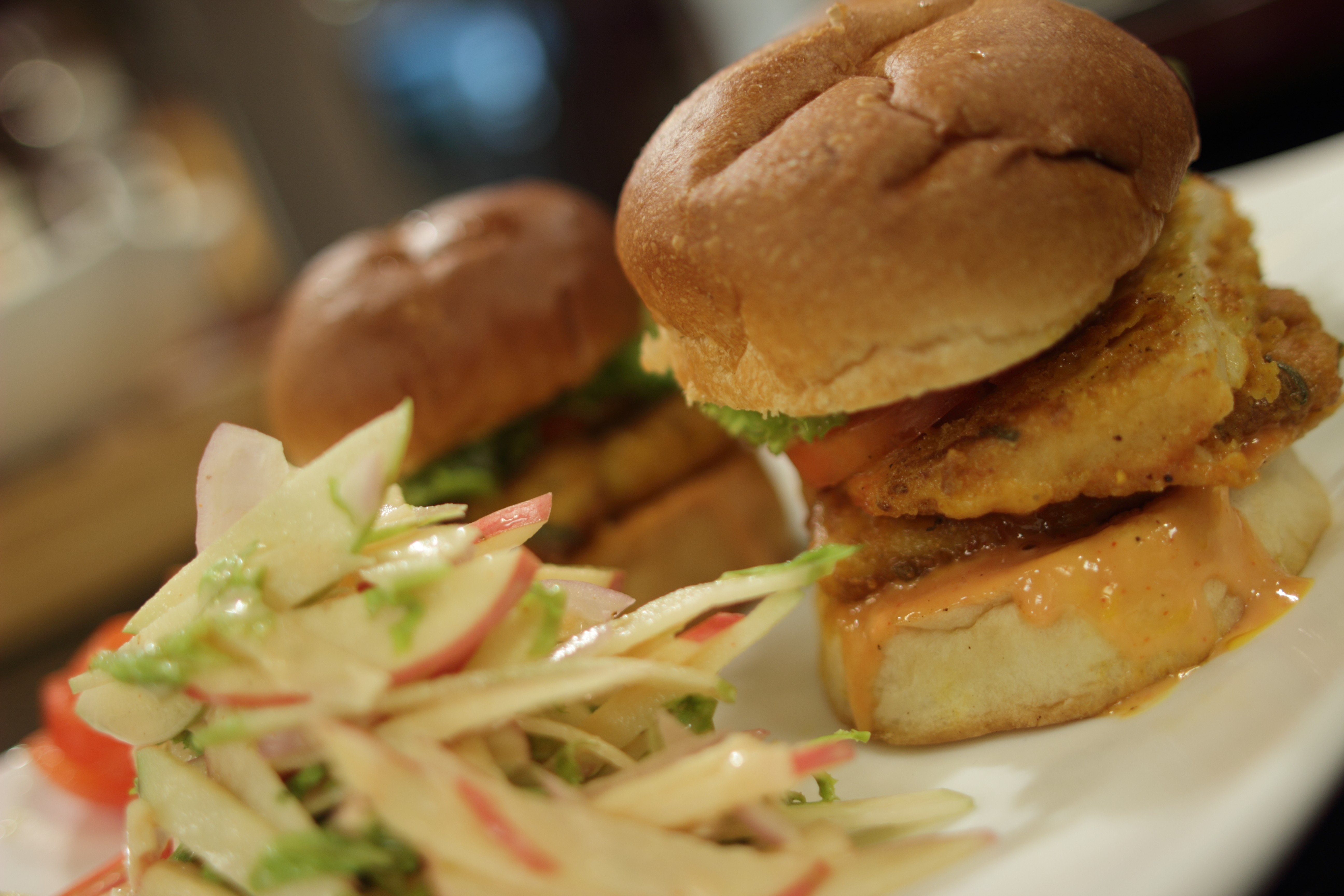 Hähnchen-Fisch-Burger-Rezept 