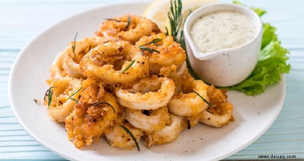 Rezept für knusprige Calamari-Ringe 