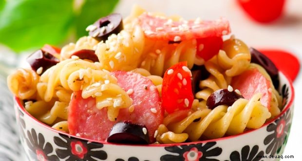 Rezept für gepfefferten Nudelsalat 