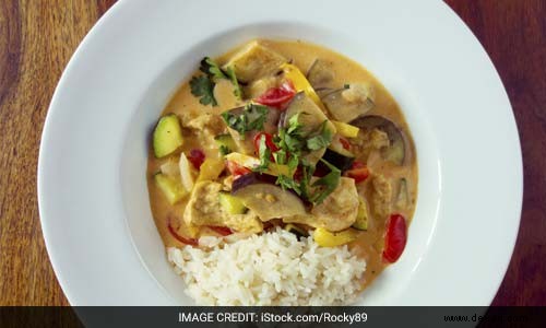 Rezept für rotes Thai-Curry mit Gemüse 