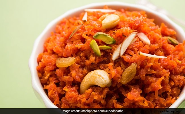 Rezept für Gajar Ka Halwa (zuckerfrei). 