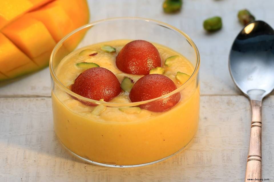 Mango Jamun Phirni Rezept 