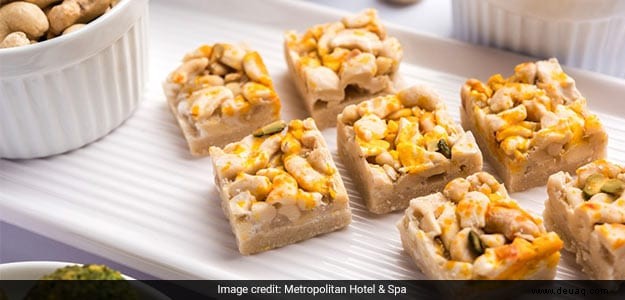 Sattu Cashew-Barfi-Rezept 