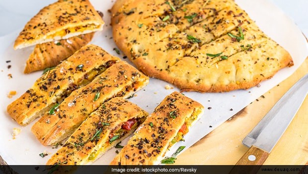 Rezept für Hähnchen-Knoblauch-Brot 