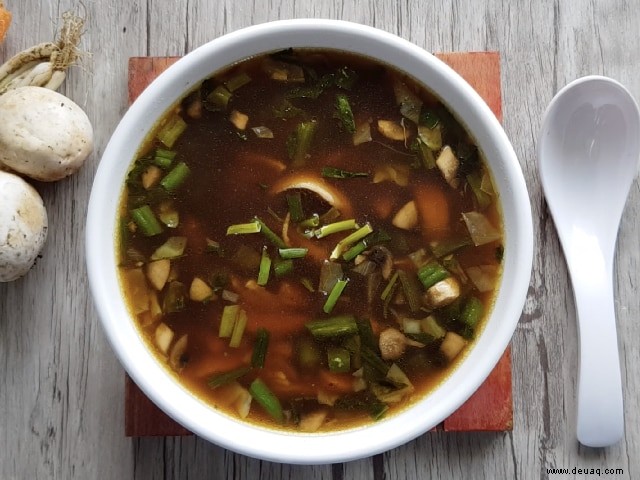 Rezept für Manchow-Momo-Suppe 
