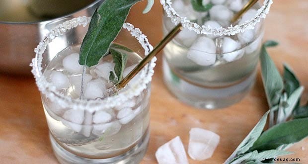 Honig Salbei Gin Fizz Rezept 