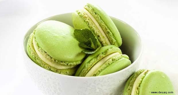 Rezept für Matcha-Tee-Macarons 