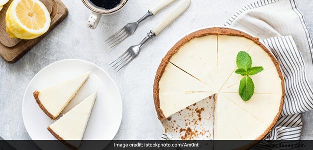 Rezept für Käsekuchen mit weißer Schokolade 