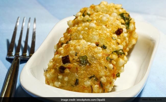 Khasta Sabudana Ki Tikki Rezept 