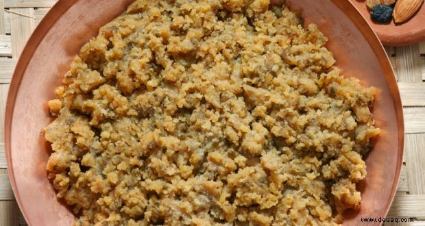 Singhare Atte ka Halwa Rezept 