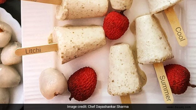 Litschi Rabri Kulfi Rezept 