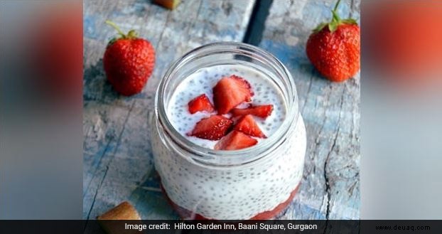 Rezept für Erdbeer-Chia-Pudding 