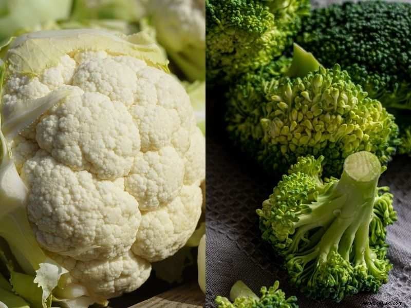 Blumenkohl vs. Brokkoli:Welches ist ein gesünderes Gemüse? 