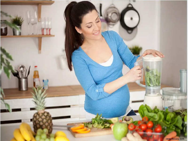 Was Sie essen und was Sie vermeiden sollten:Sommerdiät für Schwangere. 