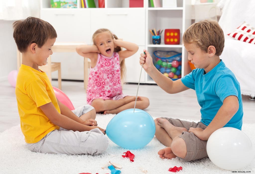 15 lustige Ballonspiele für Kinder 