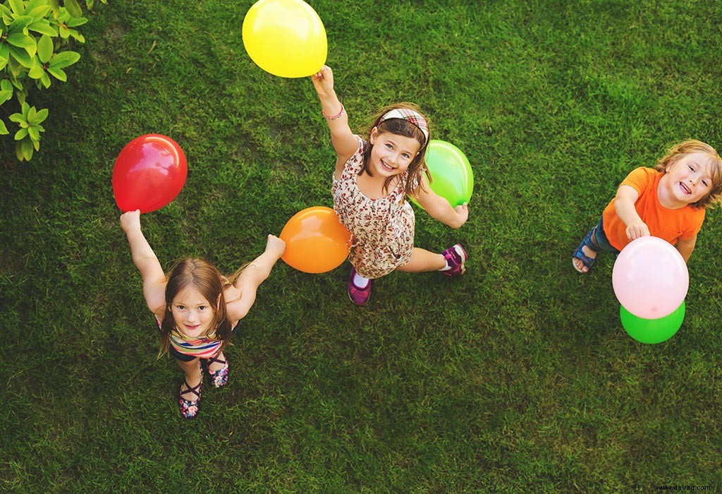 15 lustige Ballonspiele für Kinder 