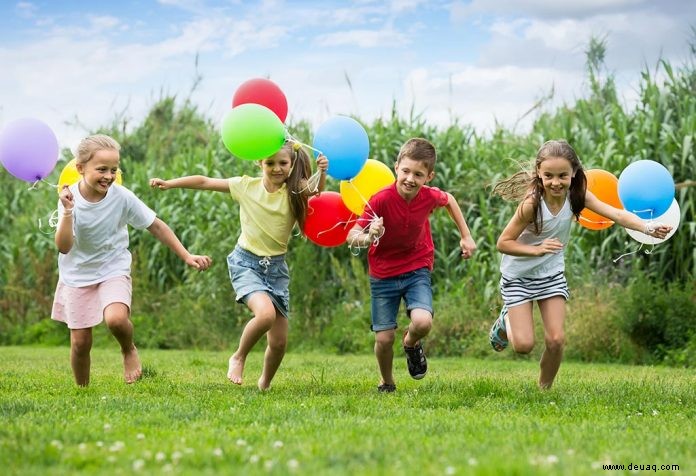 15 lustige Ballonspiele für Kinder 