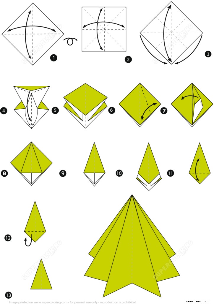 6 einfache Weihnachts-Origami-Ideen für Kinder 