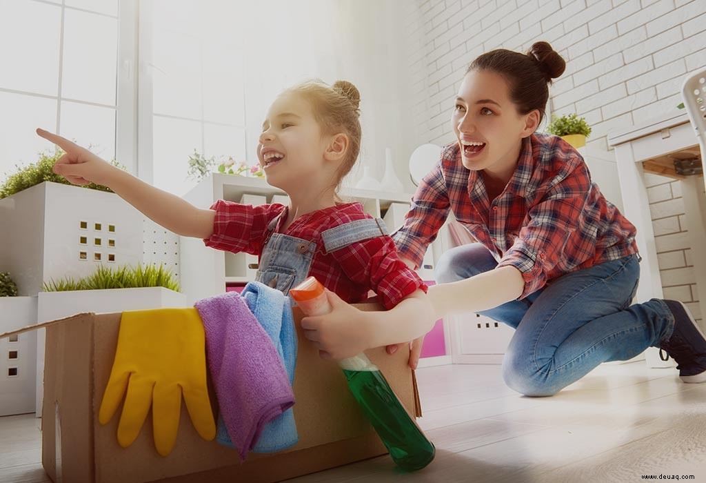 10 interessante Reinigungsspiele für Kinder 