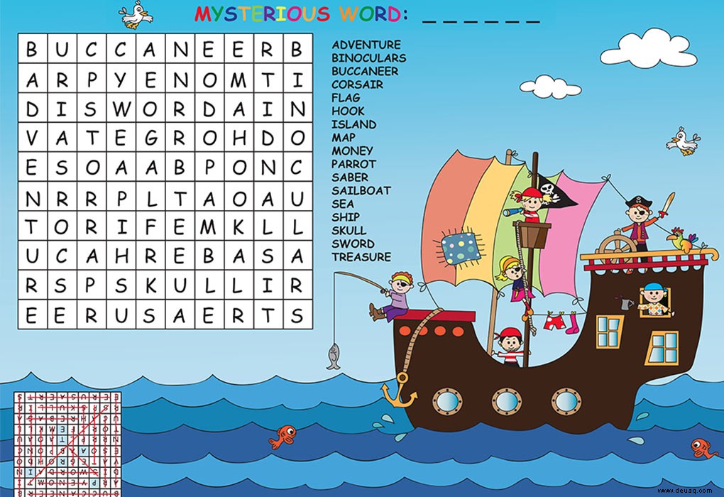 15 lustige Kreuzworträtsel für Vorschulkinder und Kinder 