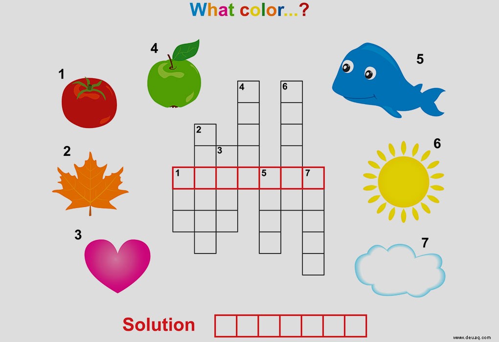 15 lustige Kreuzworträtsel für Vorschulkinder und Kinder 