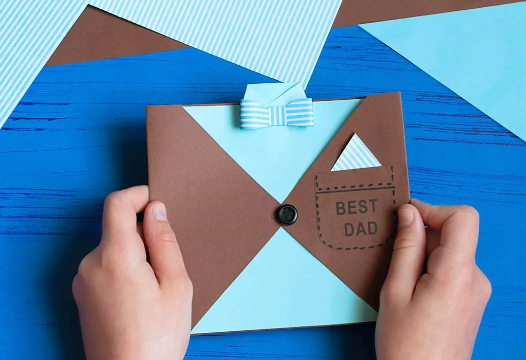 32 Ideen für DIY-Vatertagskarten für Kinder 