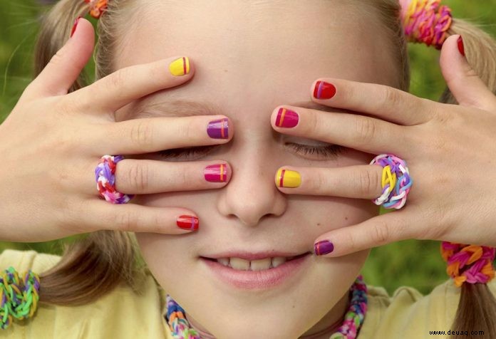 6 kreative und farbenfrohe Nail Art-Ideen für Kinder 
