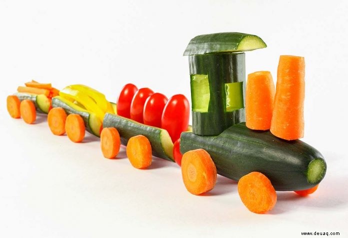 8 lustige Obst- und Gemüse-Bastelideen für Kinder 