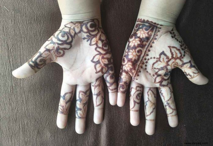 Einfache, aber elegante Mehndi (Henna) Designs für Kinder 