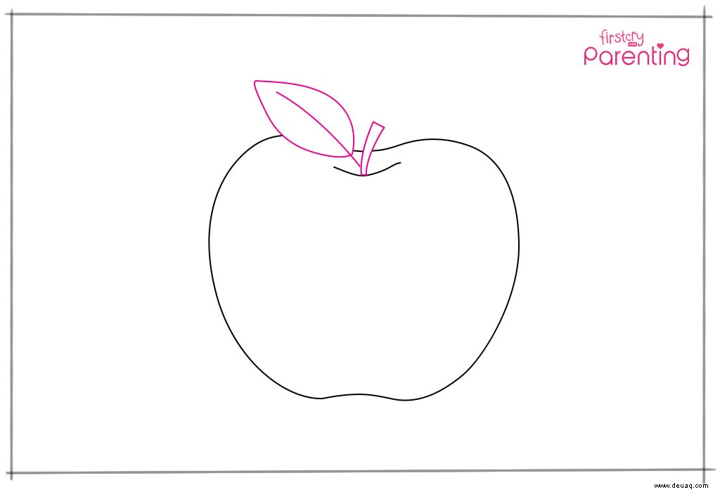 Wie zeichnet man einen Apfel für Kinder? 