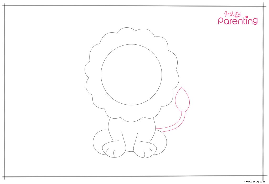 Wie man einen Löwen für Kinder zeichnet 