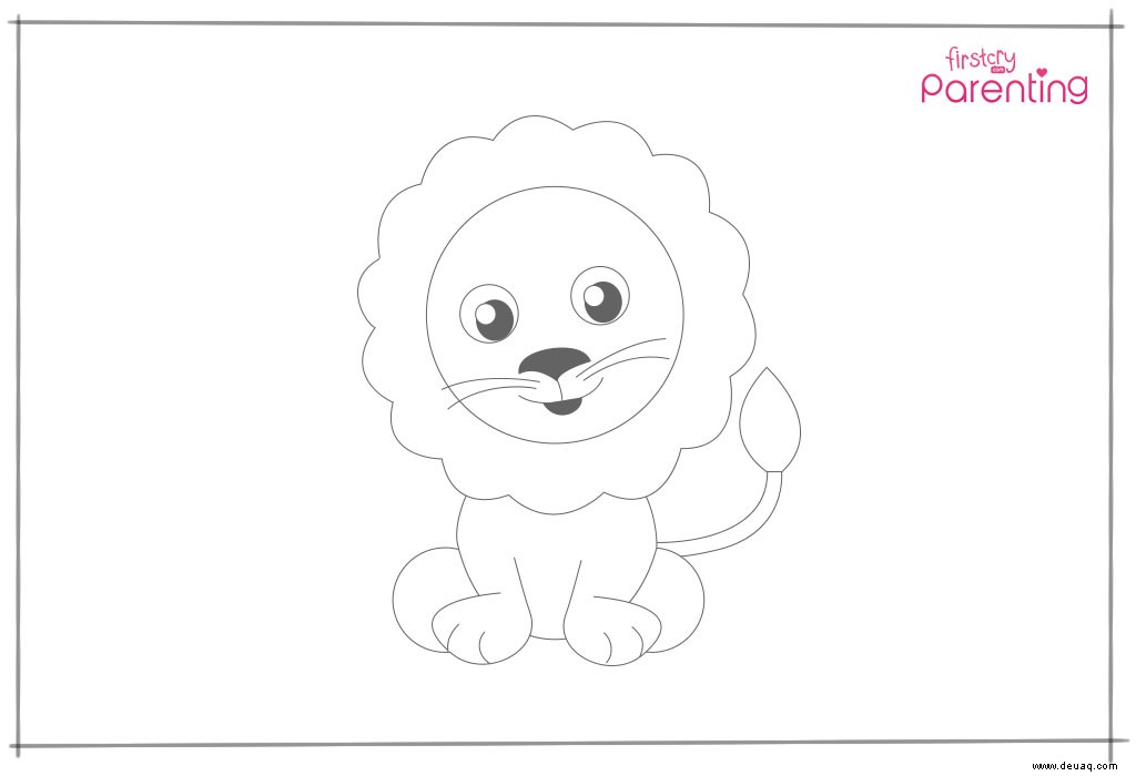 Wie man einen Löwen für Kinder zeichnet 