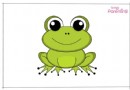 Wie man einen Frosch für Kinder zeichnet 