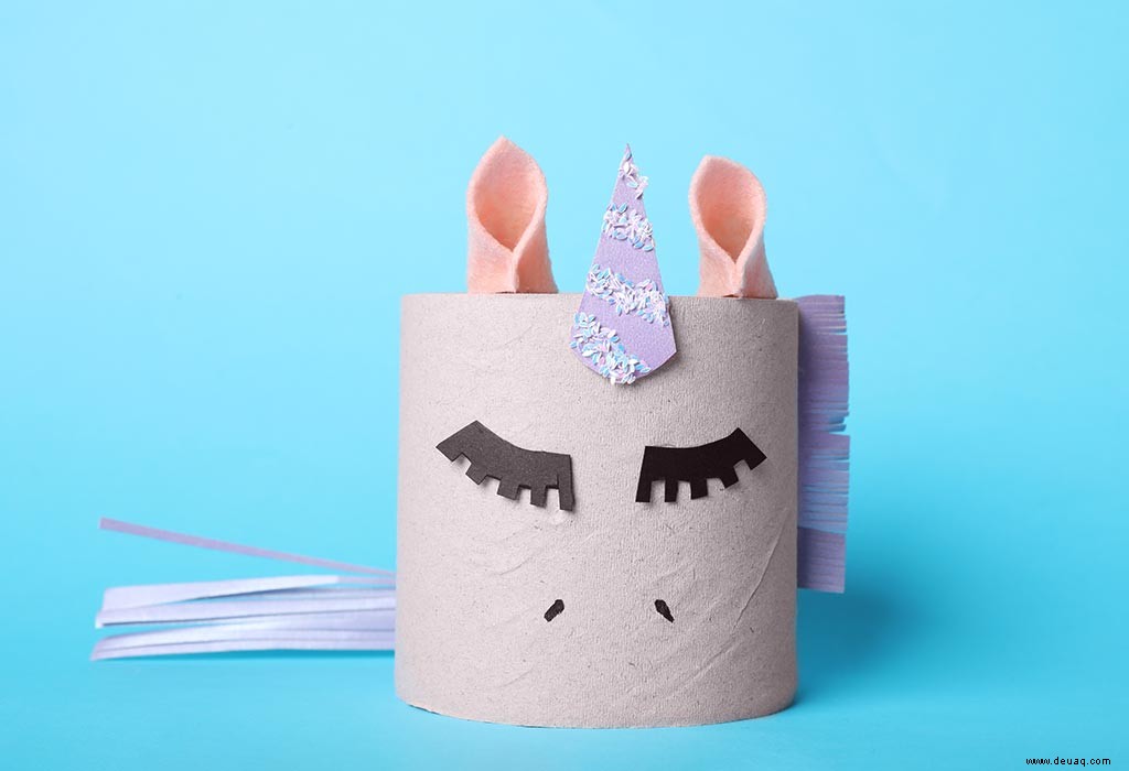 Einfaches Einhornhandwerk und Aktivitäten für Kinder 