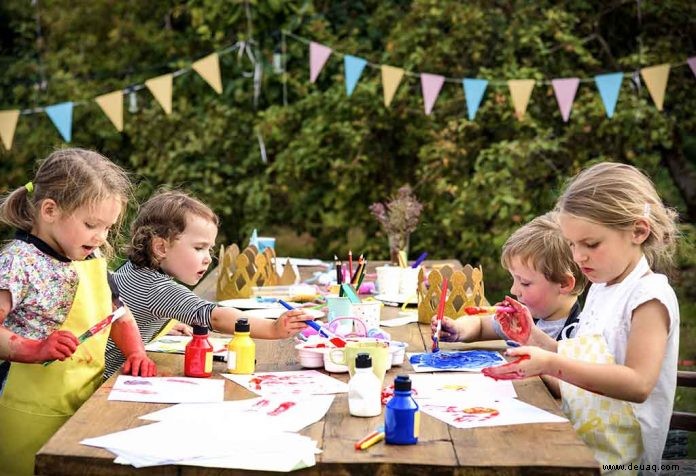 Wie man eine lustige Malparty für Kinder veranstaltet 