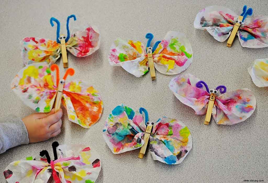 10 kreative Schmetterlings-Bastelarbeiten für Kleinkinder, Vorschulkinder und Kinder 
