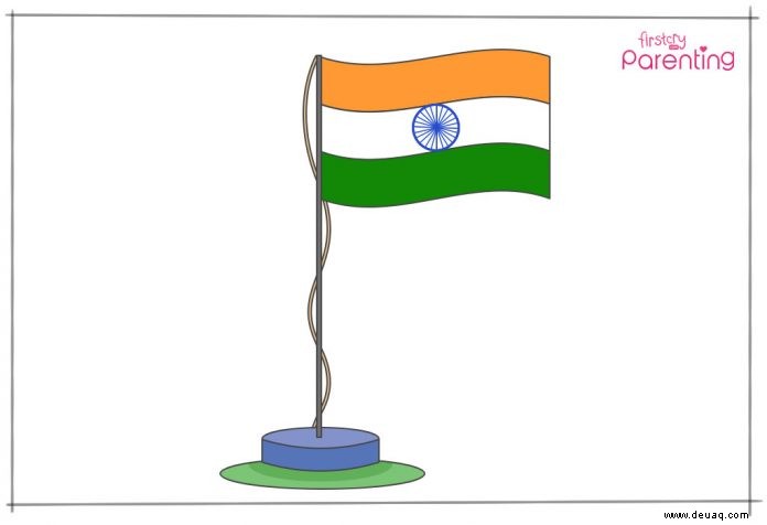 Wie man die indische Nationalflagge zeichnet 