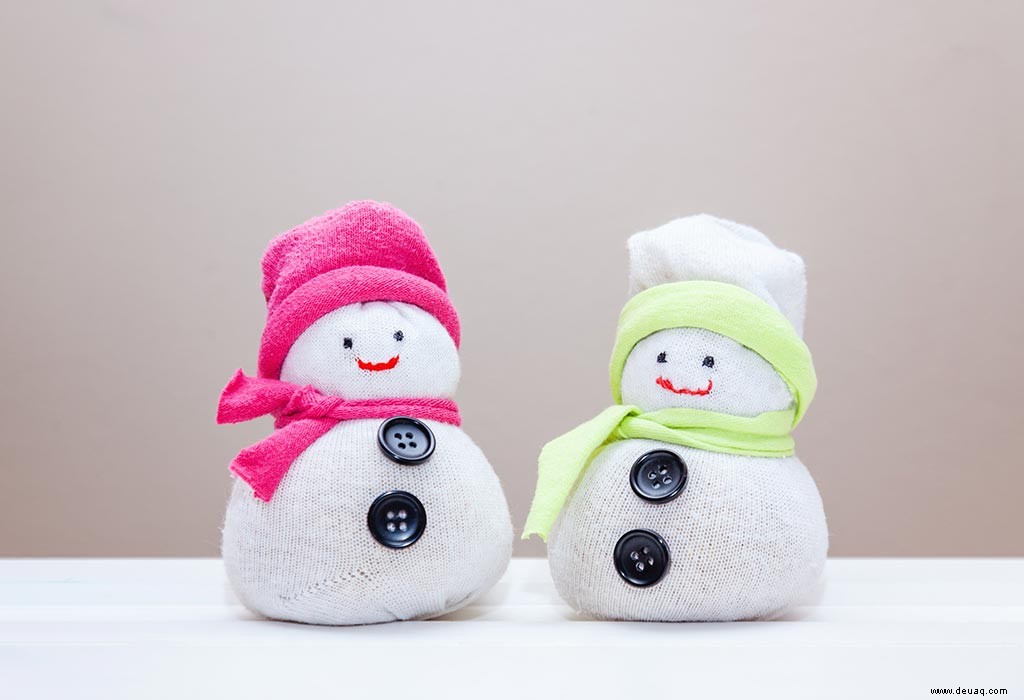 12 einfache Schneemann-Bastelarbeiten für Kinder 
