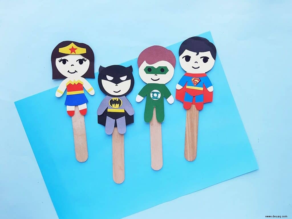 Kreatives Superheldenhandwerk für Kinder 