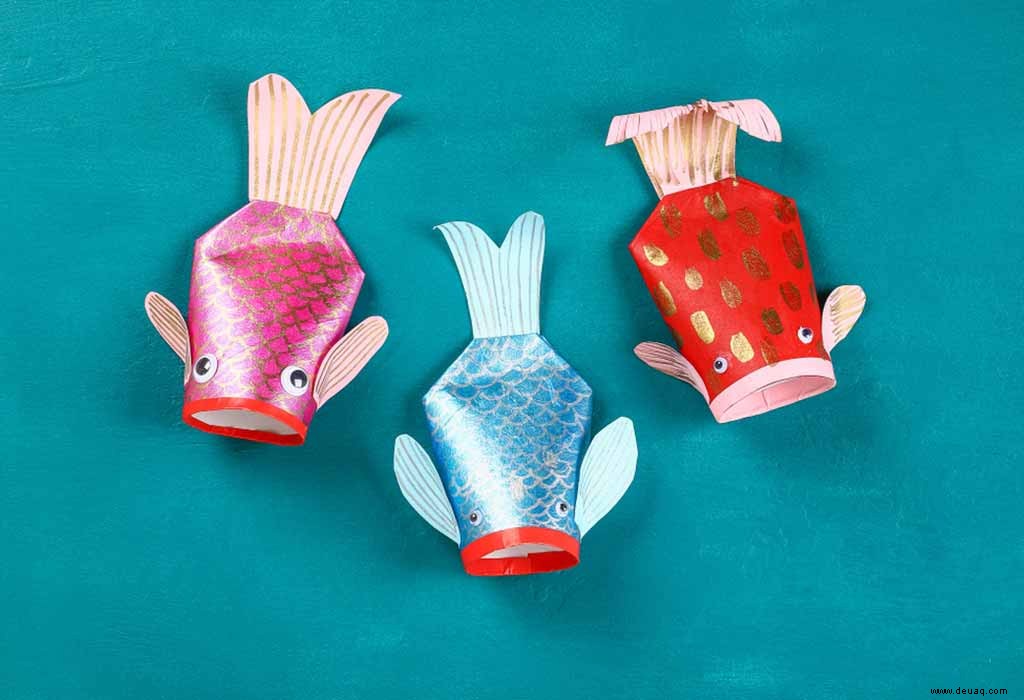 10 kreative Fisch-Bastelideen für Kinder 