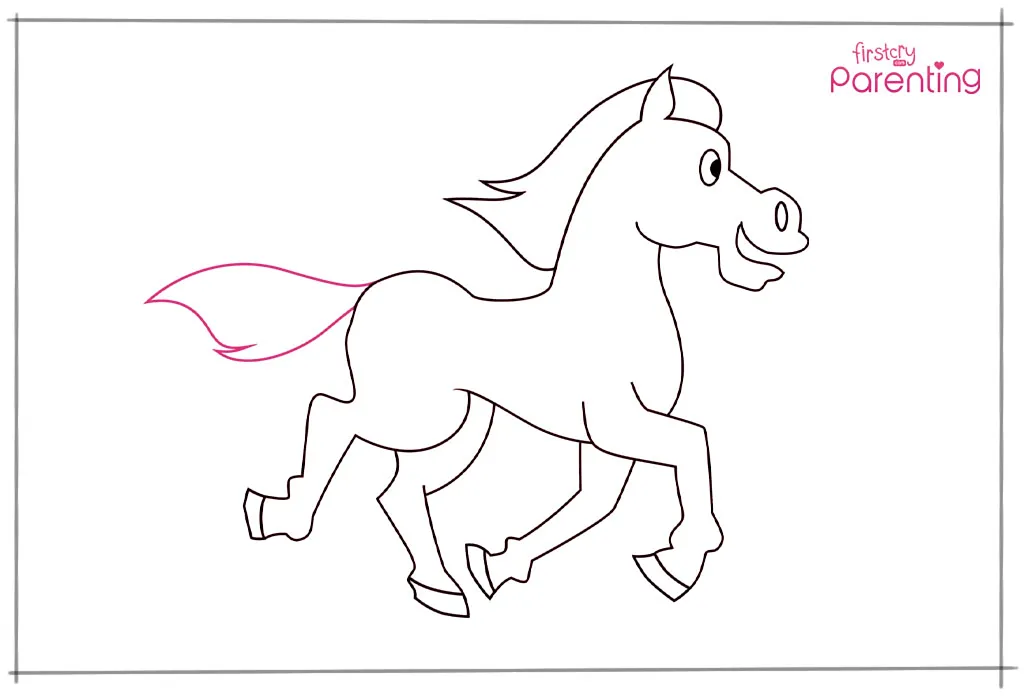 Wie zeichnet man ein Pferd für Kinder? 