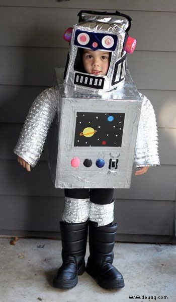 Super lustige und kreative DIY-Roboterkostüme für Kinder 