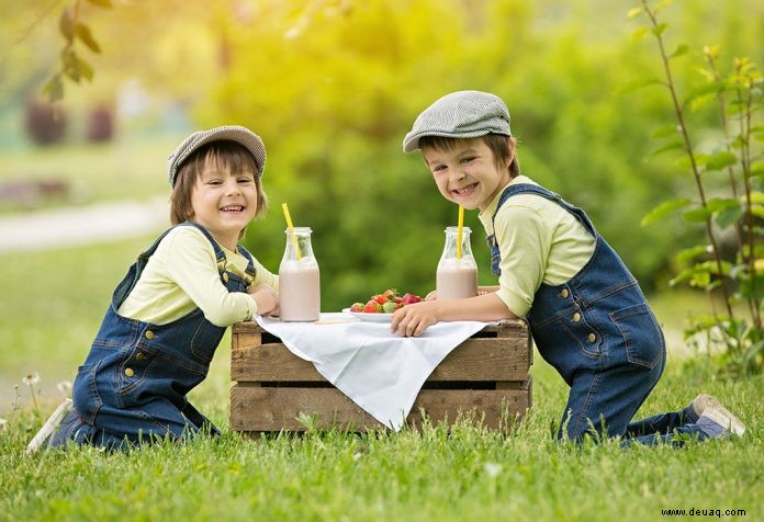 10 einfache und gesunde Milchshake-Rezepte für Kinder 